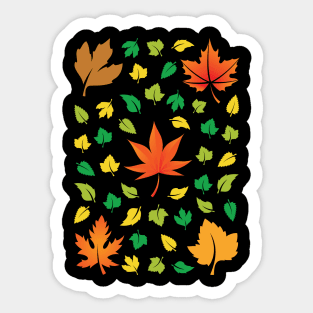 Natural Momiji Leaf Pattern Sticker